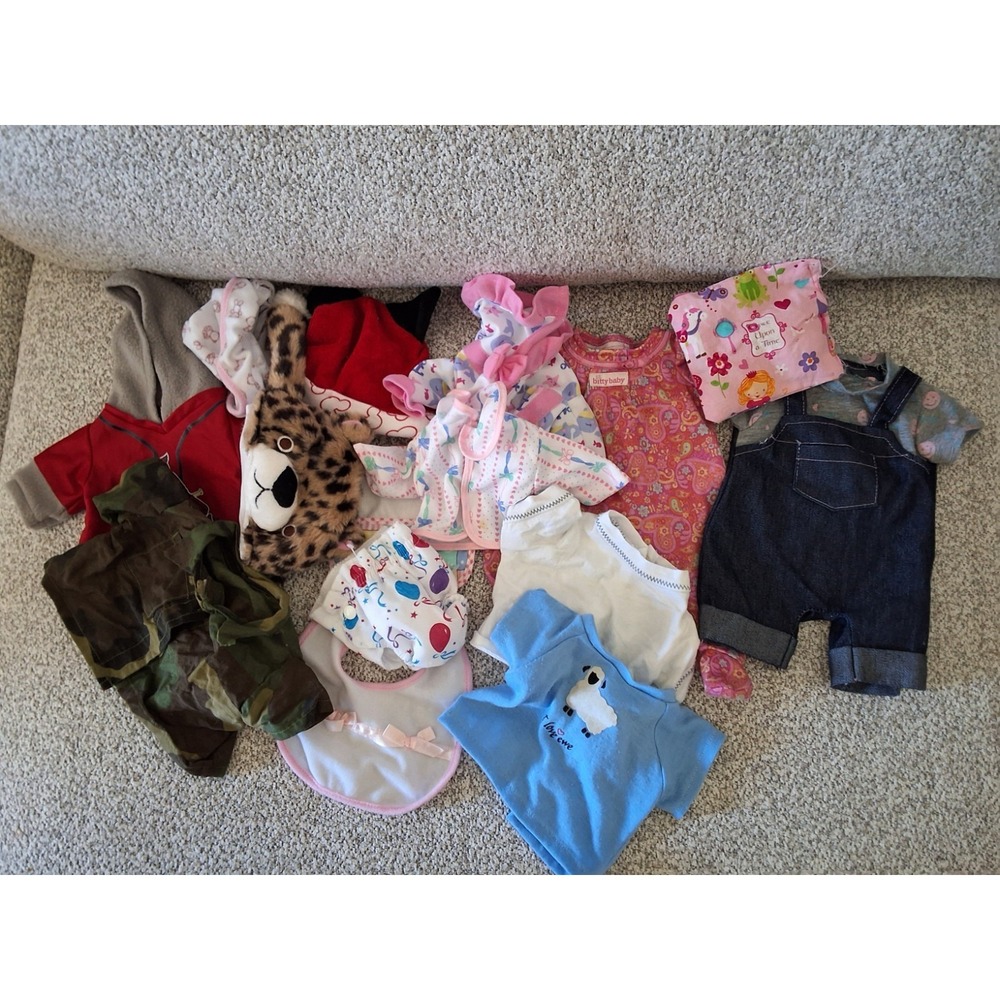 Lot Of Baby Clothes For 18" Dolls. Different Brands Including American Girl